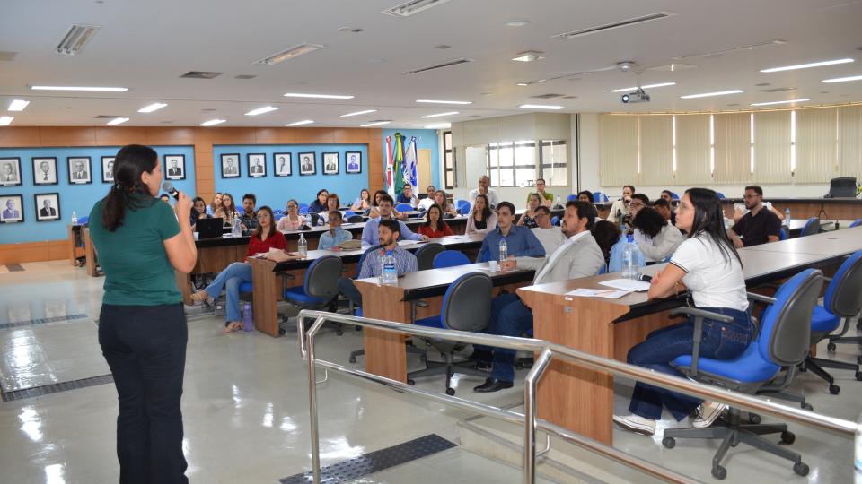 Cerimônia de Posse de servidores técnicos administrativos em educação e docentes da UFU. (Foto: Milton Santos)