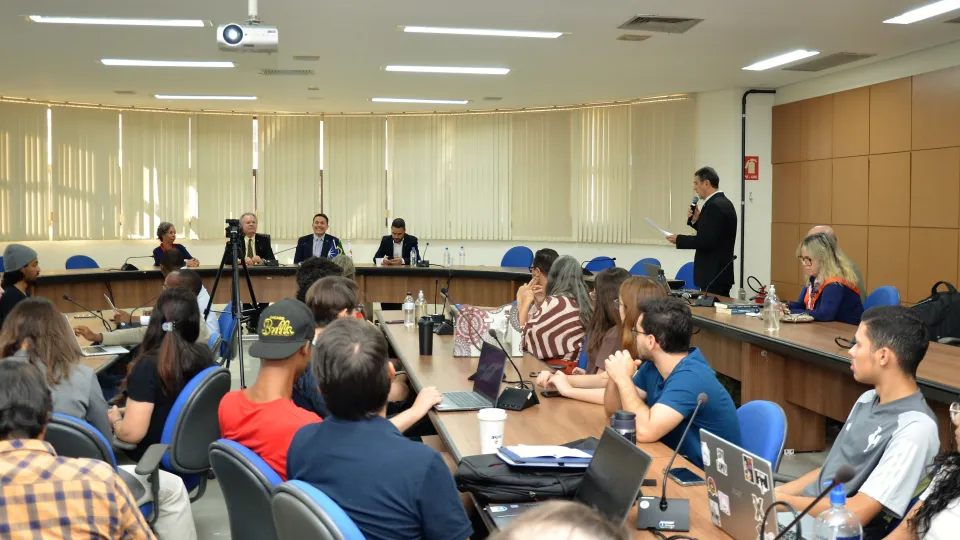 Seminário sobre inteligência artificial e educação (Foto: Milton Santos)