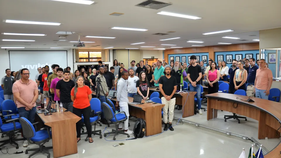 Seminário sobre inteligência artificial e educação (Foto: Milton Santos)