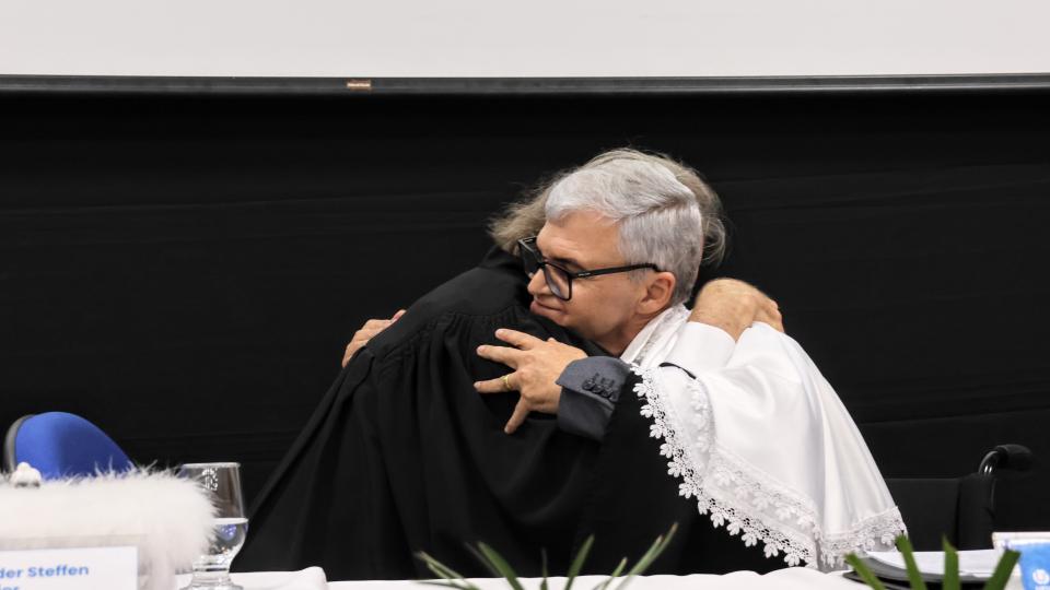 Cerimônia de posse de Carlos Henrique de Carvalho no cargo de reitor da UFU (foto: Marco Cavalcanti)