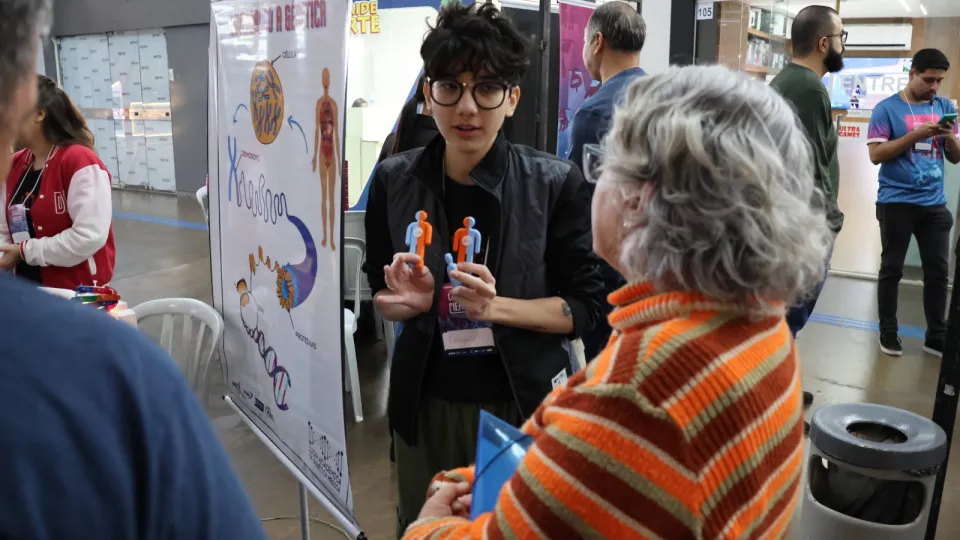 A mostra "A ciência está aqui" faz parte do Comunica Ciência, encontro promovido pela Universidade Federal de Uberlândia (UFU) e que reúne pesquisadores e comunicadores (foto: Marco Cavalcanti)