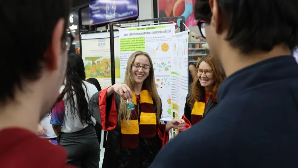 A mostra "A ciência está aqui" faz parte do Comunica Ciência, encontro promovido pela Universidade Federal de Uberlândia (UFU) e que reúne pesquisadores e comunicadores (foto: Marco Cavalcanti)