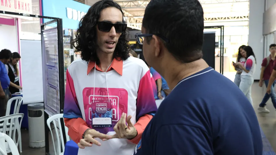 A mostra "A ciência está aqui" faz parte do Comunica Ciência, encontro promovido pela Universidade Federal de Uberlândia (UFU) e que reúne pesquisadores e comunicadores (foto: Marco Cavalcanti)