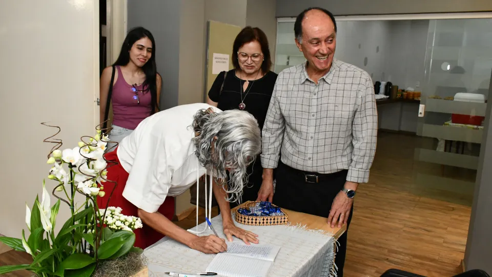 Homenagem ao ex-reitor da UFU Nestor Barbosa de Andrade (Fotos: Milton Santos) 
