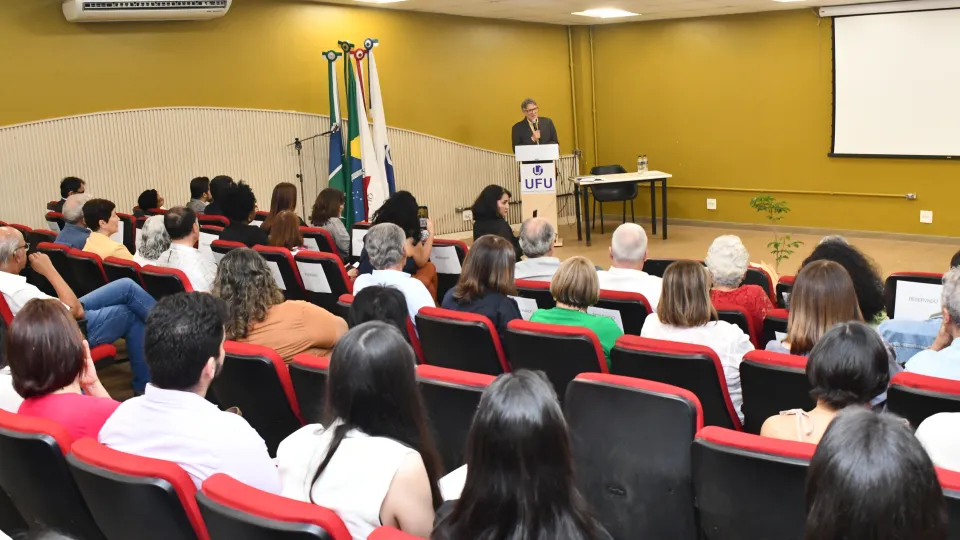 Homenagem ao ex-reitor da UFU Nestor Barbosa de Andrade (Fotos: Milton Santos) 