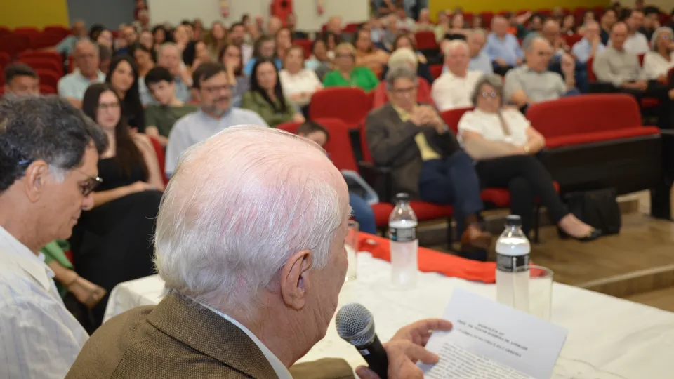 Homenagem ao ex-reitor da UFU Nestor Barbosa de Andrade (Fotos: Milton Santos) 