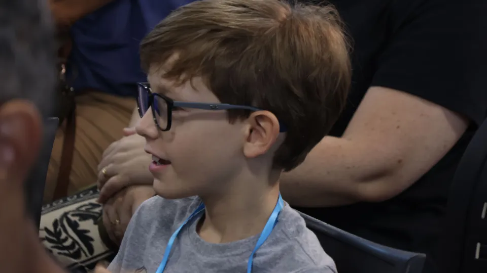 Visita das crianças