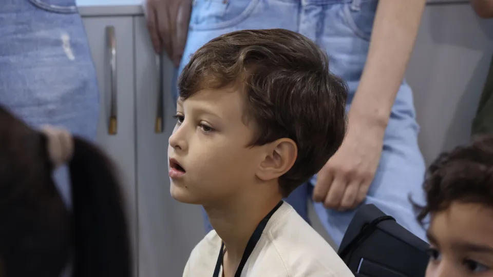 Visita das crianças