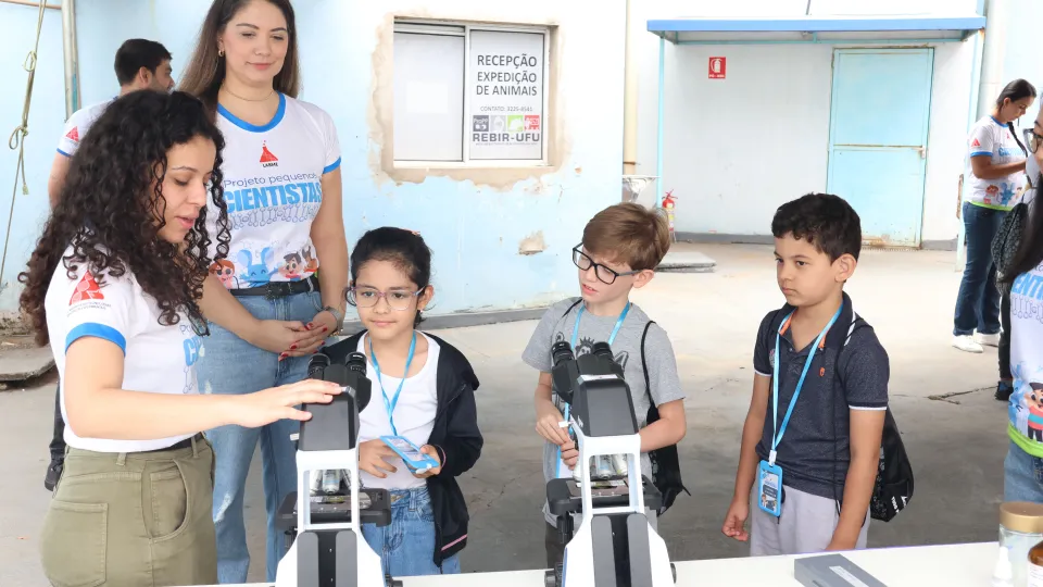 Visita das crianças