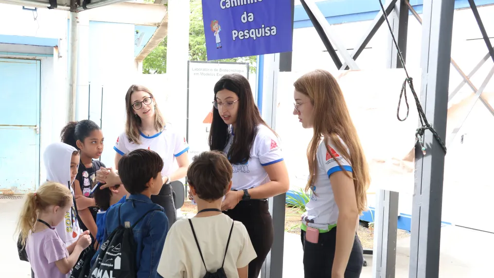 Visita das crianças