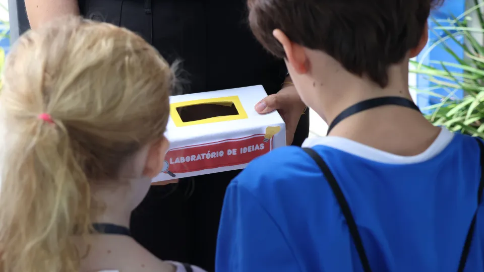 Visita das crianças