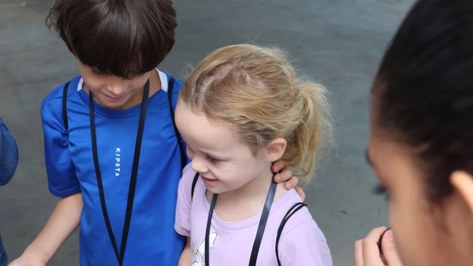 Visita das crianças