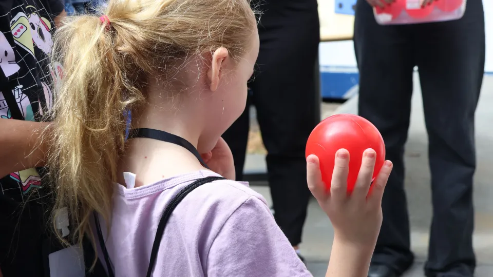 Visita das crianças