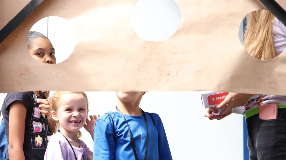 Visita das crianças