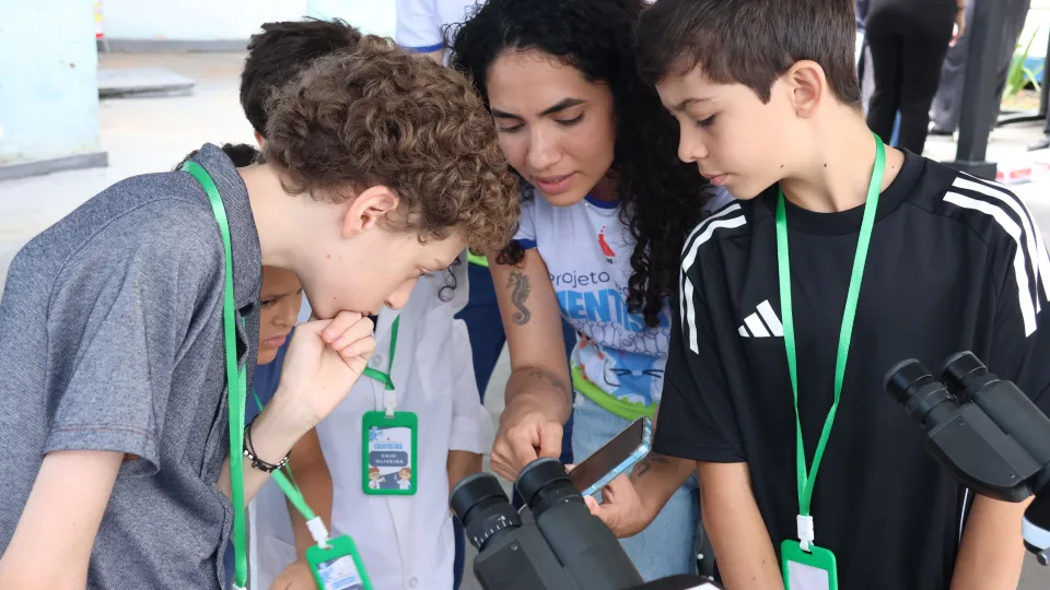 Visita das crianças