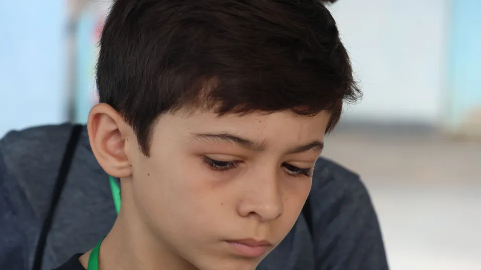 Visita das crianças