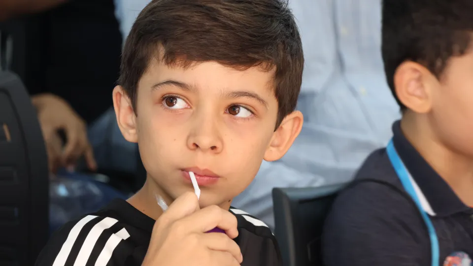 Visita das crianças