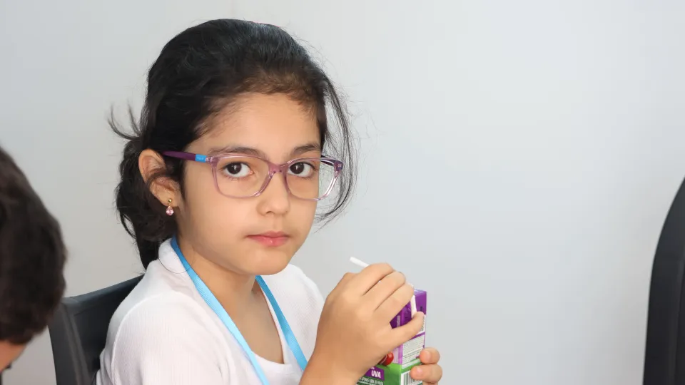 Visita das crianças