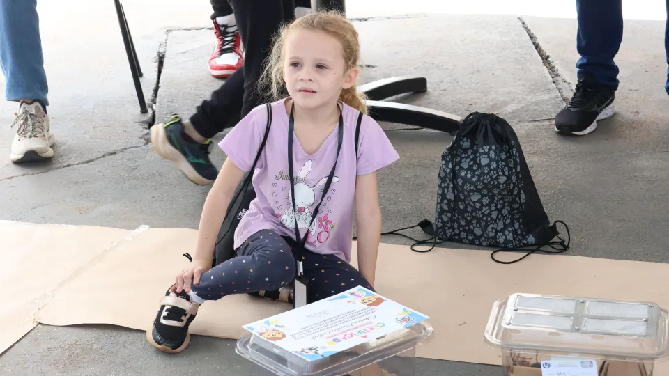 Visita das crianças