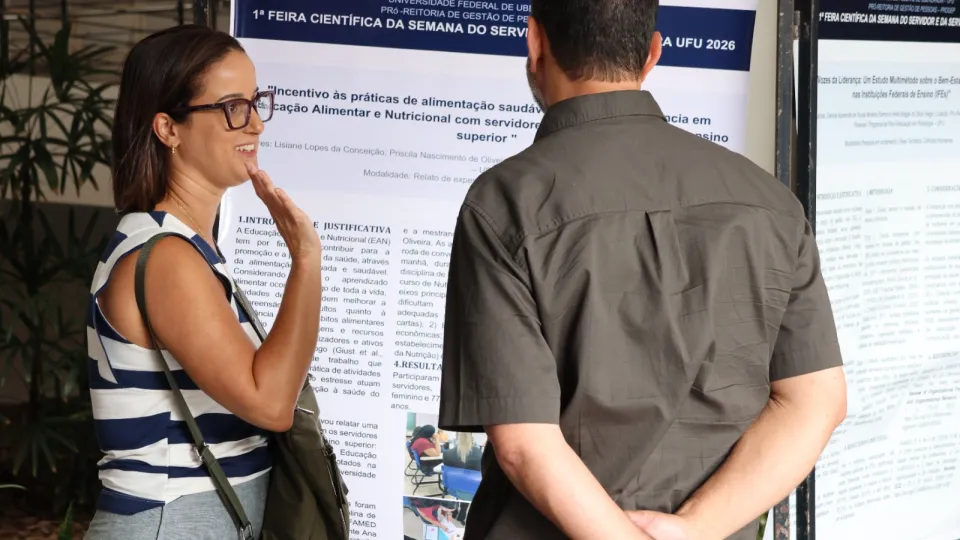 1ª Feira Científica da Semana do Servidor e da Servidora UFU 2026 (foto: Marco Cavalcanti)