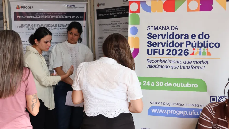 1ª Feira Científica da Semana do Servidor e da Servidora UFU 2026 (foto: Marco Cavalcanti)