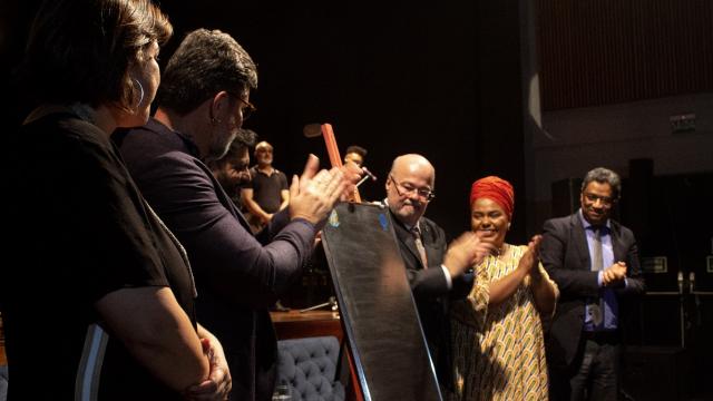 Inauguração do Teatro da UFU. (Foto: Luiza Anselmo)