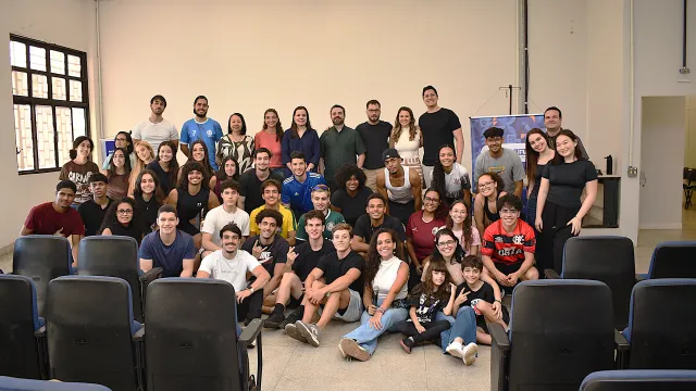 Participantes do vento reunidos