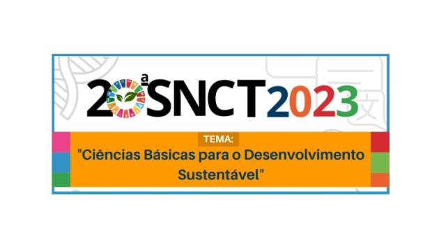 Banner da 20ª Semana Nacional de Ciência e Tecnologia