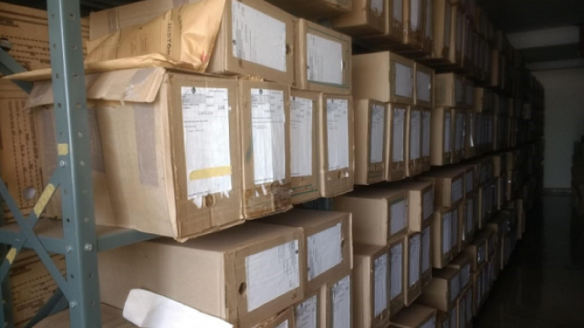 Estão sendo descartados alguns documentos do período entre 1962 e 2015 (Foto: Divulgação Searq/UFU)