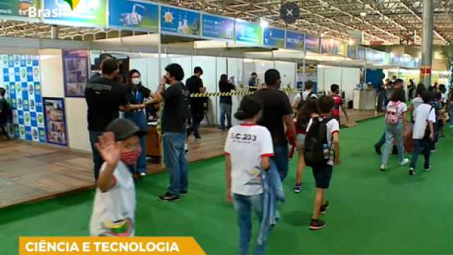 A 18ª Semana Nacional da Ciência e Tecnologia (SNCT), no Pavilhão de Exposições do Parque da Cidade, em Brasília (imagem: reprodução/EBC)