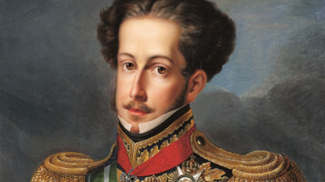 Dom Pedro I, primeiro imperador do Brasil (óleo sobre tela de Simplício Rodrigues de Sá)