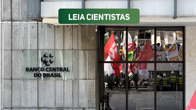 A imagem mostra a entrada do Banco Central em São Paulo