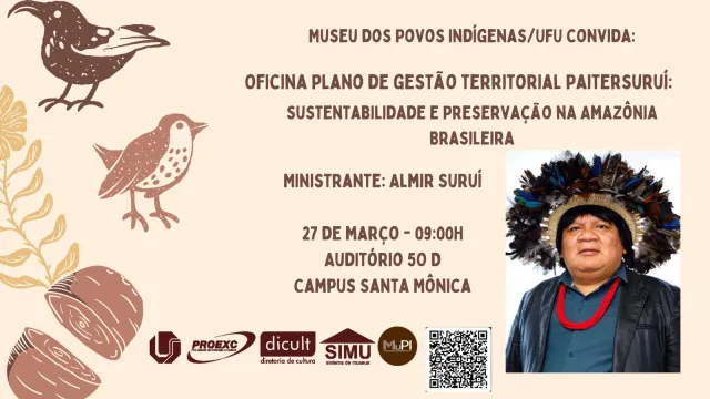 Cartaz com informações sobre o evento