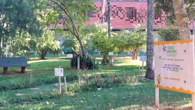 Foto da área do Doce Jardim Educativo do campus Umuarama da UFU
