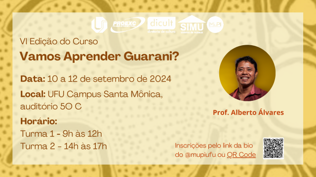 Cartaz com informações do curso