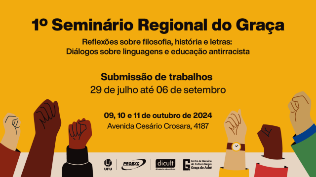 Cartaz informando dados sobre o evento