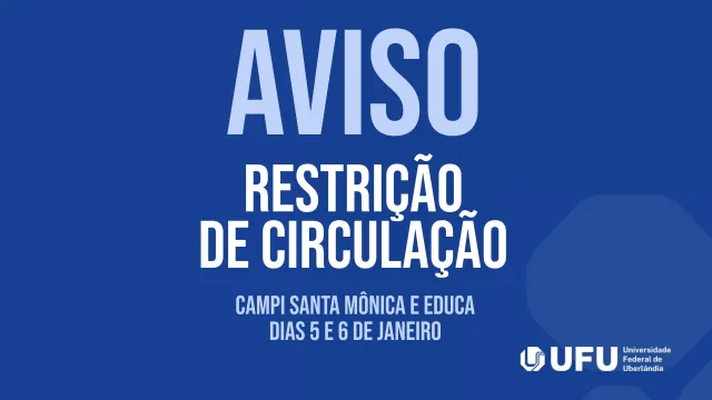 Cartaz de Aviso de Restrição de Circulação