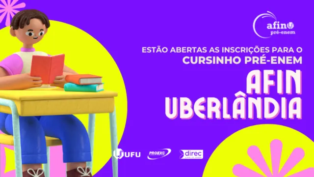 Imagem de divulgação nas cores amarela, roxa e rosa