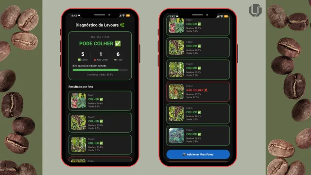 Imagens do aplicativo