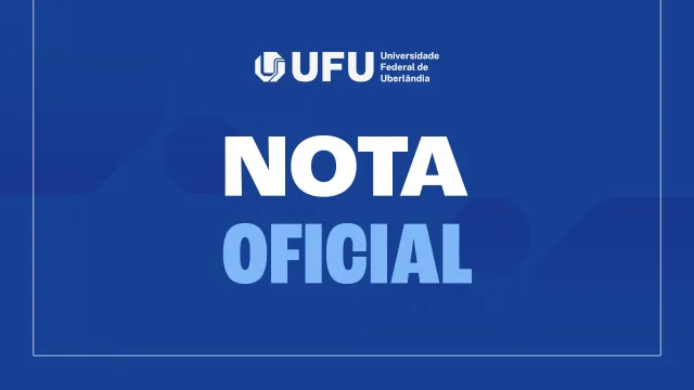 Nota oficial da UFU