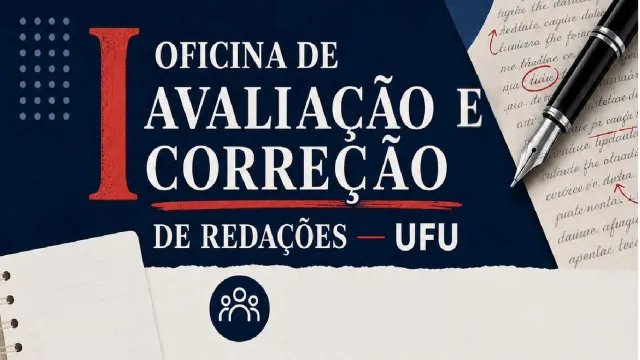 Arte com o título da oficina 