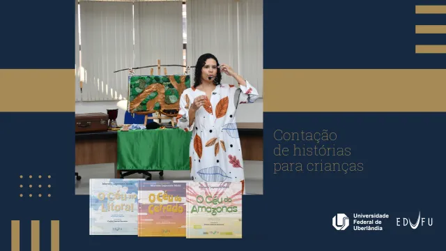 Contação de histórias para crianças.