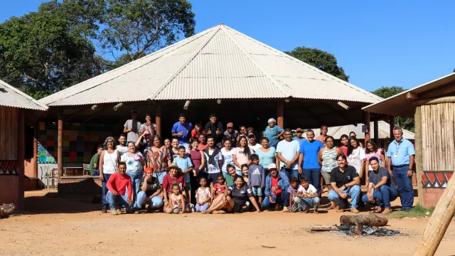 Comitiva da UFU e do Ibama visitou a aldeia em abril de 2026