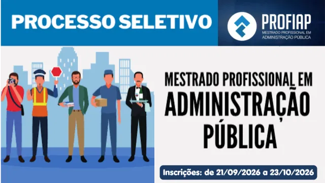 Arte contendo o período de inscrições do processo seletivo