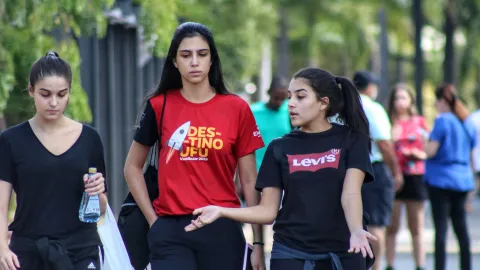 O campus Santa Mônica foi um dos locais onde as provas foram aplicadas (foto: Marco Cavalcanti)