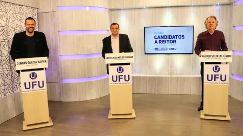 Dennys Garcia Xavier, Helvécio Damis de Oliveira Cunha e Valder Steffen Júnior (foto: Marco Cavalcanti).