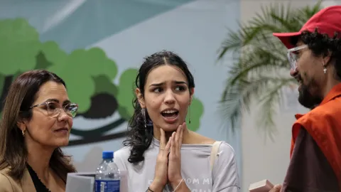 A 75ª Reunião Anual da SBPC está sendo realizada na UFPR (fotos: Marco Cavalcanti/UFU)