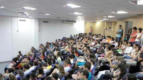 Recepção aos Ingressantes no Campus Pontal (Foto: Arquivo Facip)