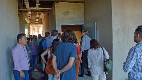 Membros do Condir em visita às obras do Campus da UFU em Patos de Minas em 10/11/2023