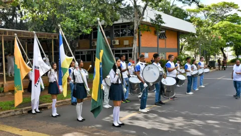 Fanfarra Cleonaldo Brasileiro de Alvarenga, da cidade de Campina Verde (Milton Santos)